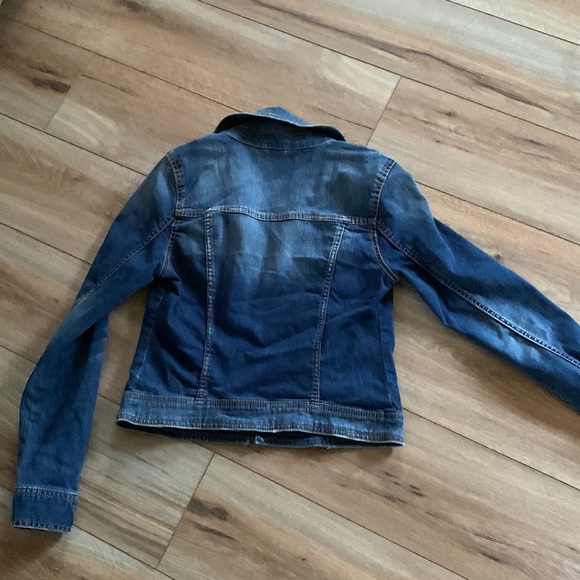 Aeropostale jr sz M distressed jean jacket euc - Picture 5 of 6